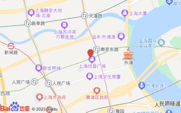 汉庭酒店(上海南京东路地铁站店)位置图