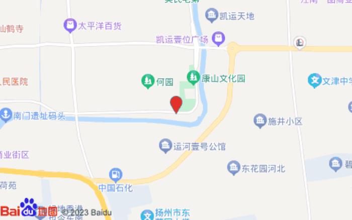 白玉兰酒店(扬州东关街何园店)位置图