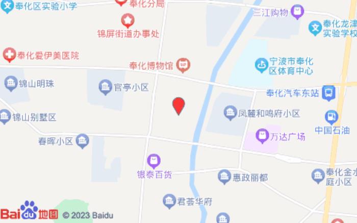 驿居酒店(宁波奉化万达广场店)位置图