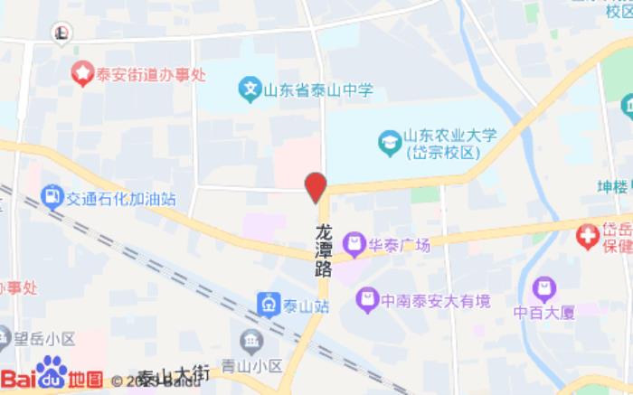 格林豪泰智选酒店(泰山景区龙潭路店)位置图