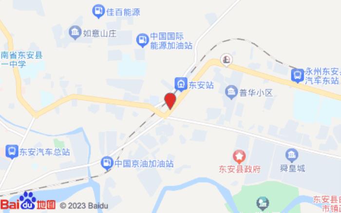 东安县鸿运宾馆(车站路店)位置图