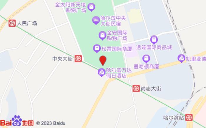 丽怡酒店(哈尔滨中央大街店)位置图