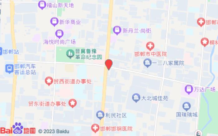 iu酒店(邯郸火车站万达广场店)位置图