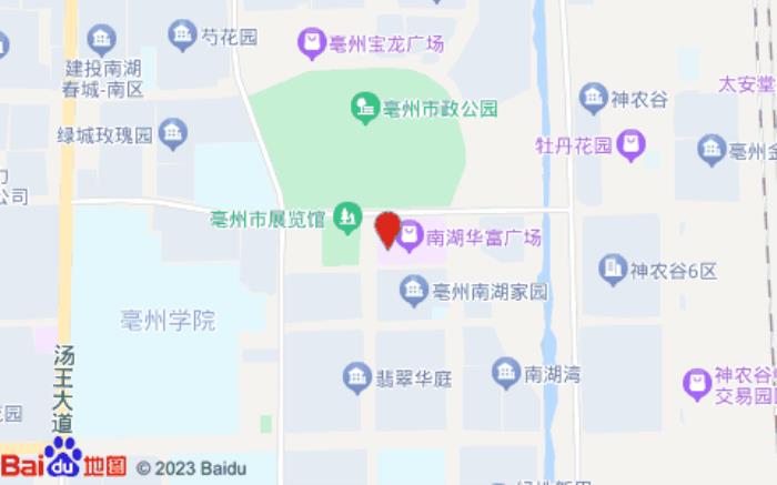 全季酒店(亳州南湖华富广场店)位置图