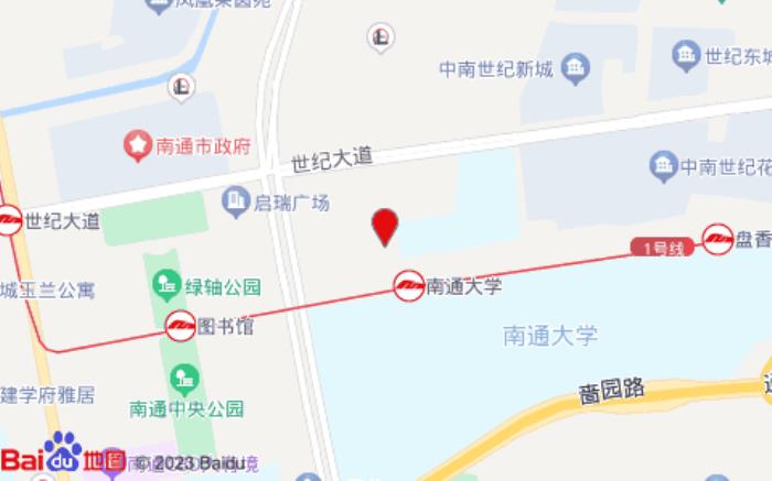 汉庭酒店(南通市政府中南CBD店)位置图