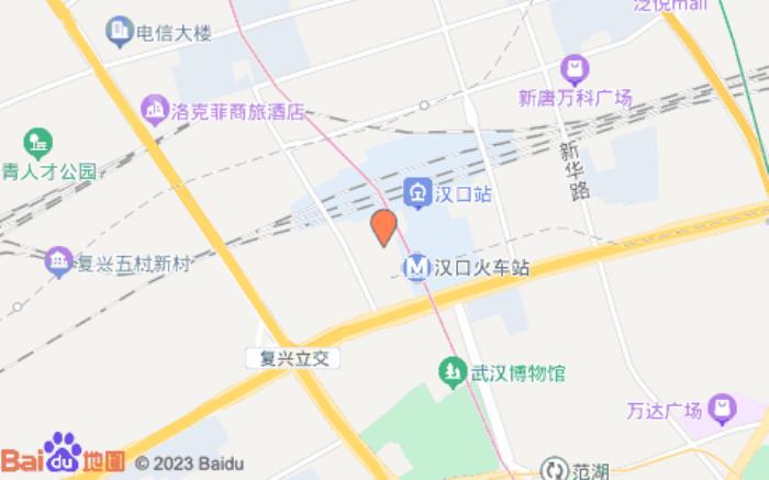 桔子酒店(武汉汉口火车站广场店)位置图