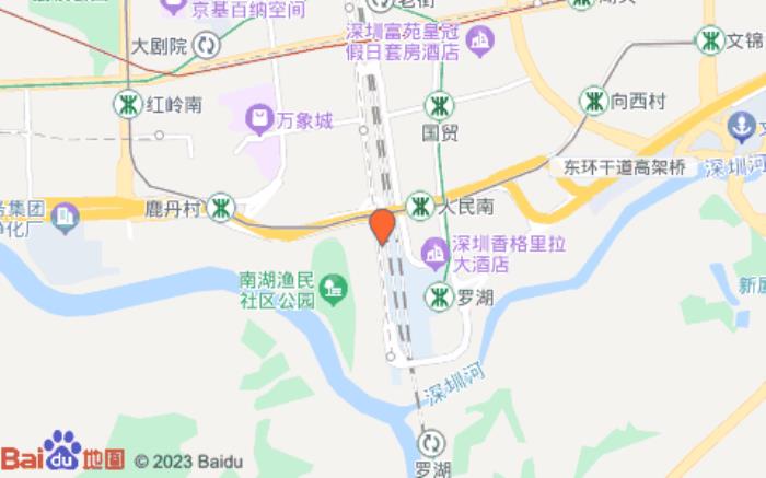 华驿酒店(深圳罗湖火车站店)位置图