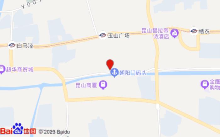 派酒店(昆山高铁南站人民路店)位置图