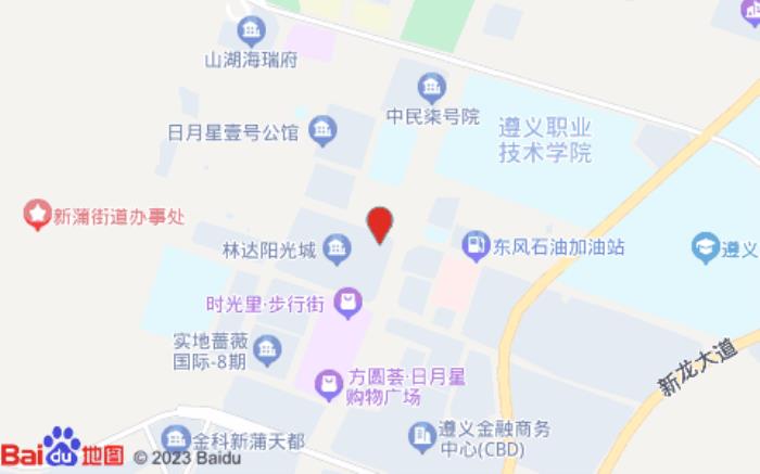 桔子酒店(遵义新蒲林达阳光城店)位置图