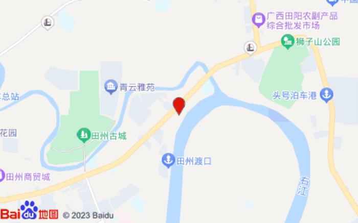 雅斯特美途酒店(田阳古城高铁站店)位置图