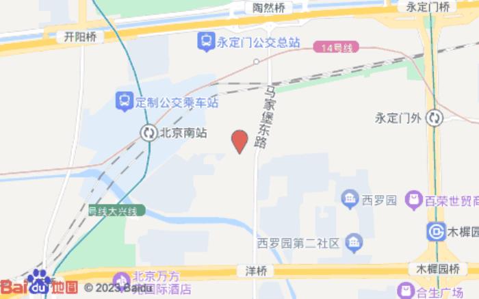 桔子酒店(北京南站店)位置图