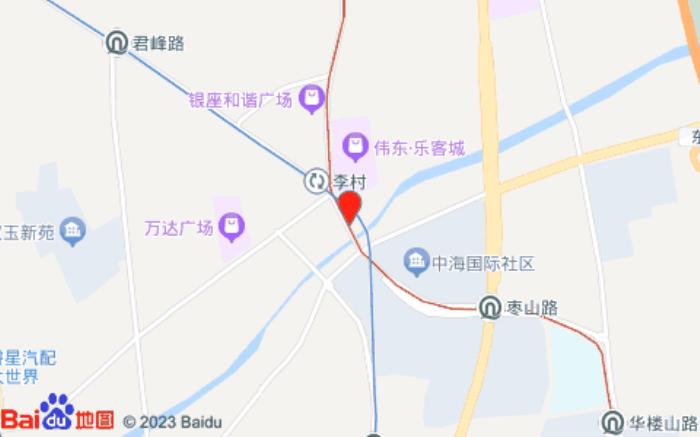 莫泰168(青岛李沧京口路万达广场店)位置图