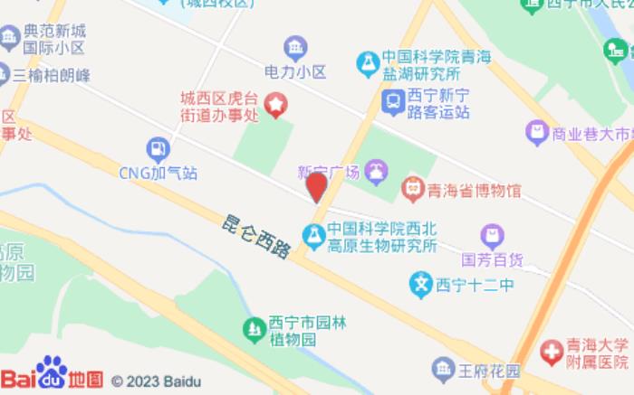 汉庭西宁新宁广场酒店位置图