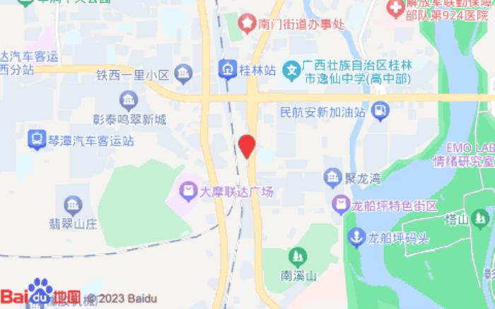 如家酒店(桂林火车站两江四湖店)位置图