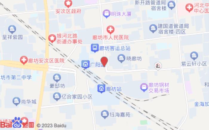 汉庭酒店(廊坊高铁站店)位置图