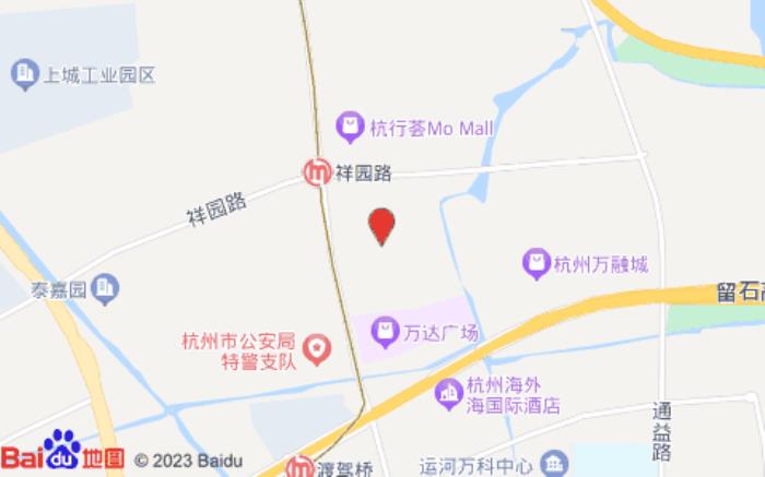 全季酒店(杭州运河万达广场杭行路店)位置图