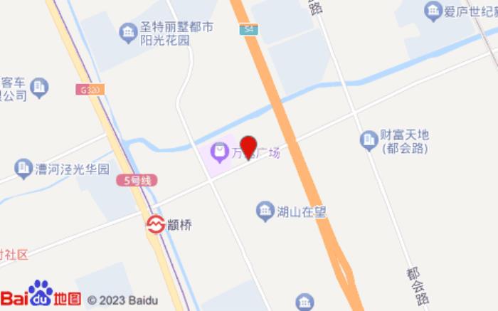 格林电竞酒店(上海颛桥地铁站万达广场店)位置图