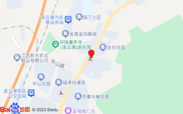 华驿酒店(连云港东火车站海滨浴场店)位置图