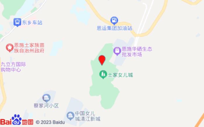 桔子酒店(恩施女儿城店)位置图