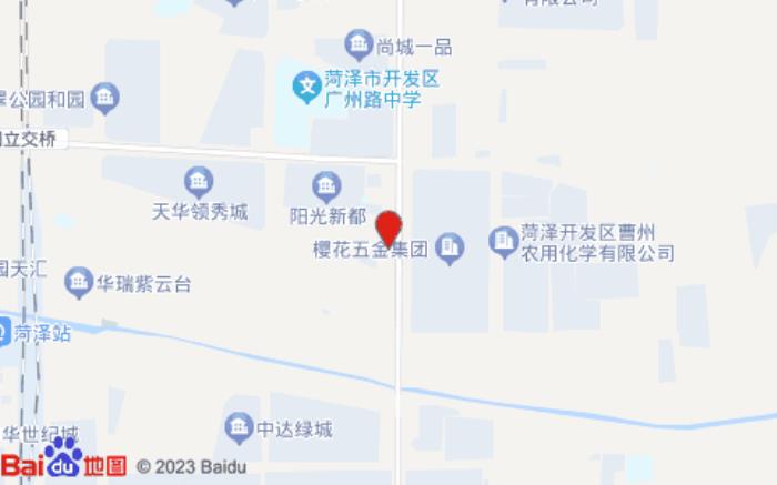 驿居酒店(菏泽广州路丹阳路口店)位置图