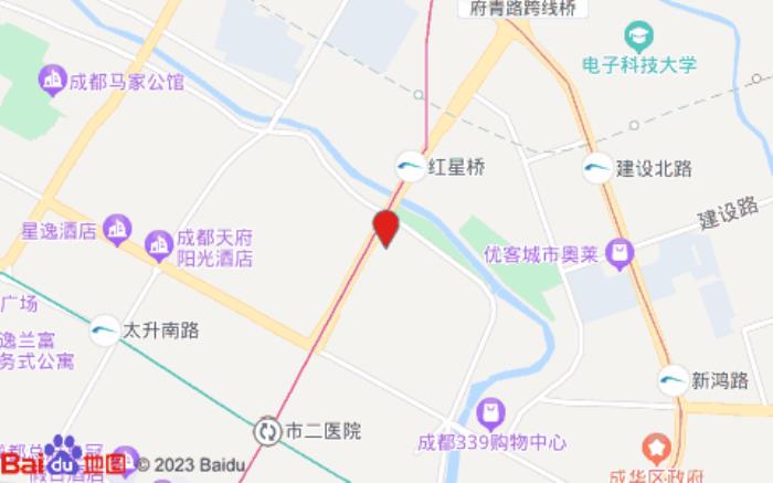 如家酒店(成都339红星桥地铁站店)位置图